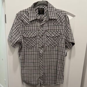 Casual Plaid Button-Down Shirt for Men